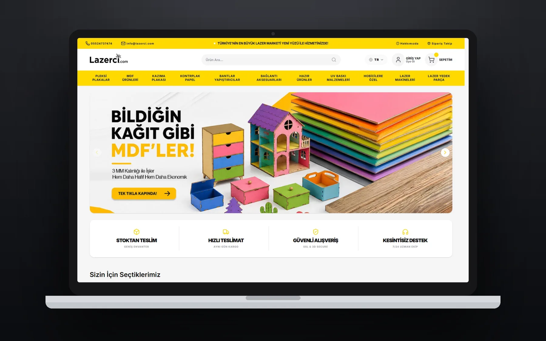 Lazerci.com proje görseli 2